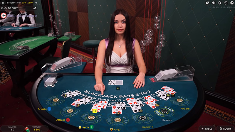 Play Live Dealer Casino Blackjack By Evolution Gaming